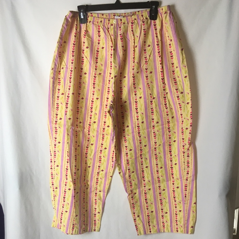 🟢 $5! 🟢 “Hugs and Kisses” Size XL Pajama Pants
